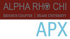 alpha rho chi logo