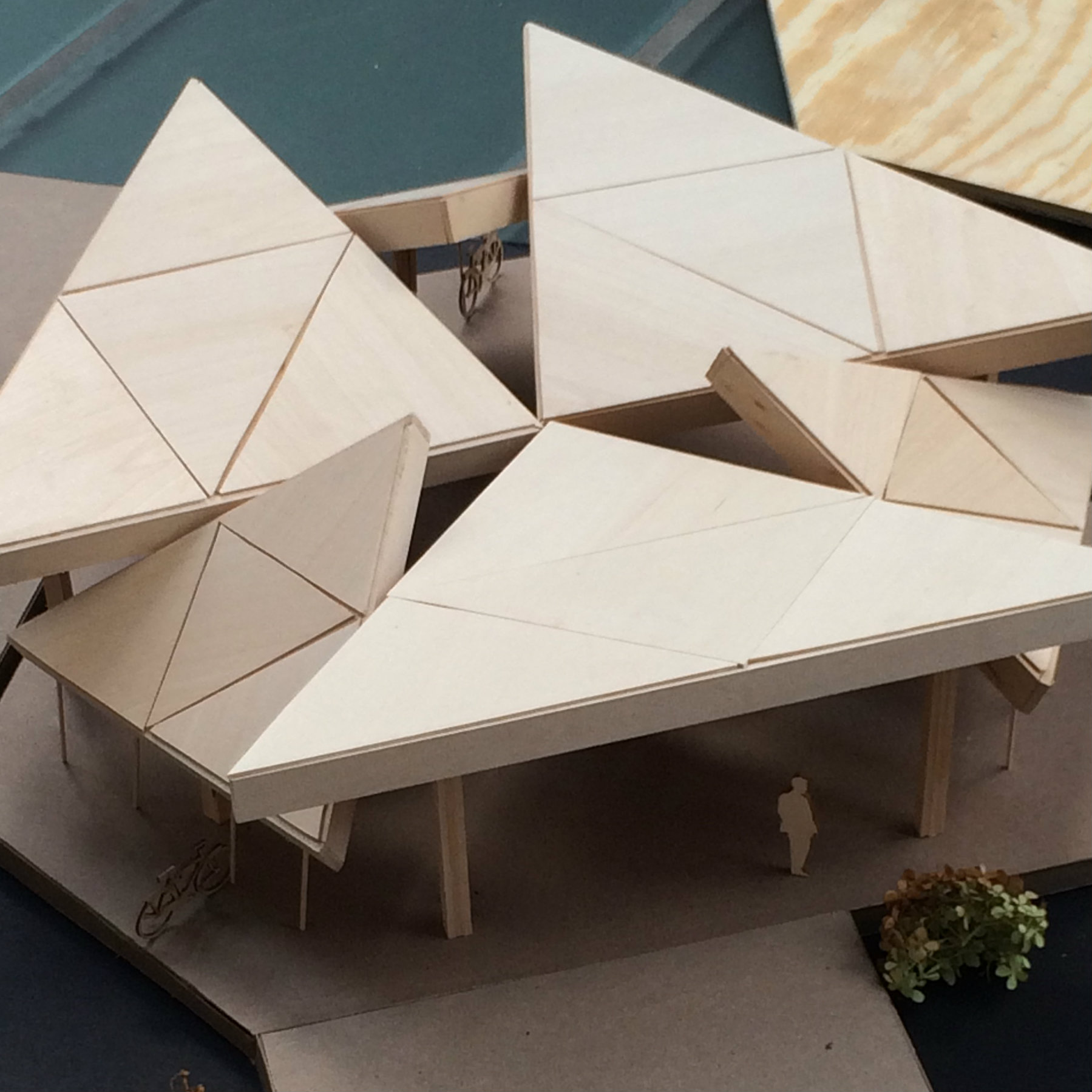 geometrically shaped model of a pavilion