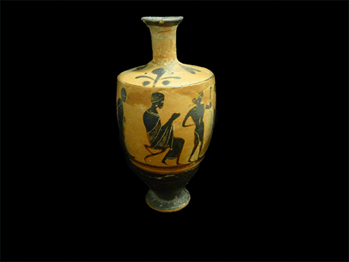 Rotating image of greek vase