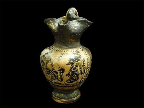 Rotating Greek vase