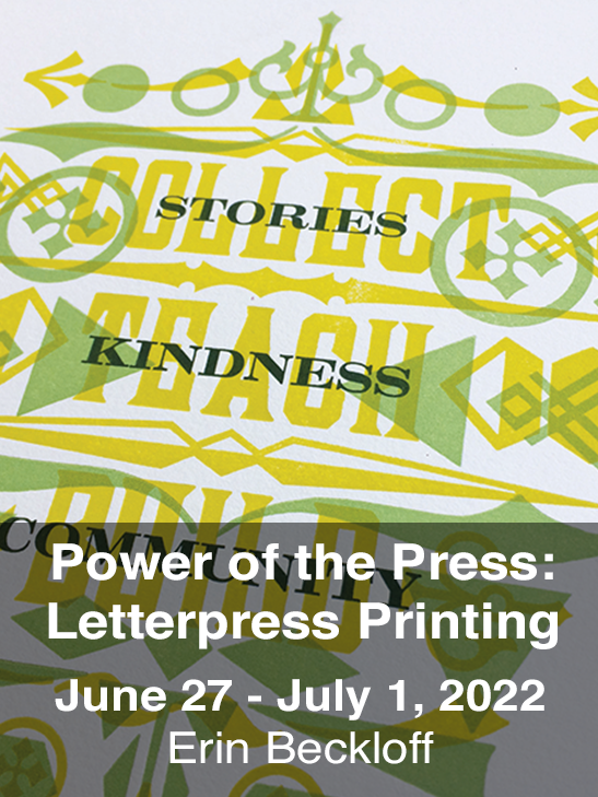 Power of the Press: Letterpress Printing