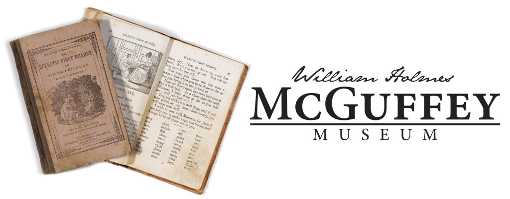 McGuffey Books with William Holmes McGuffey Museum wordmark