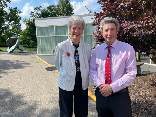 Hope Taft and MU Art Museum Director