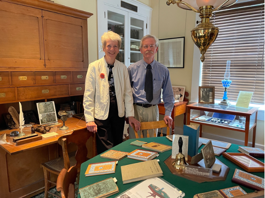 Hope Taft with Steve Gordon at McGuffey Museum