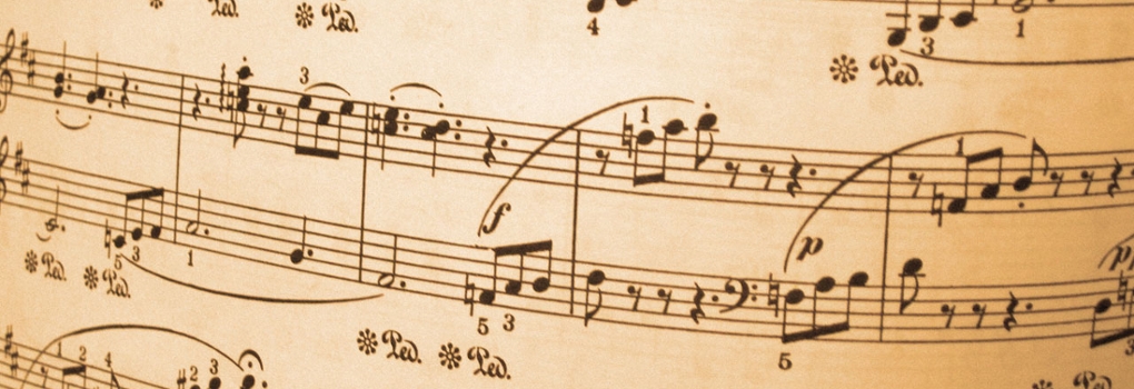 a page of sheet music