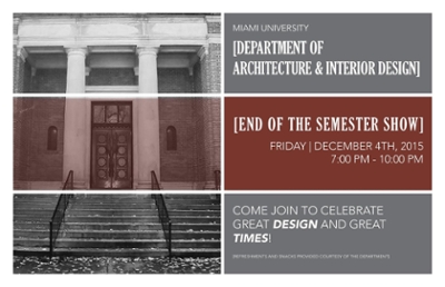 End of Semester Show Poster