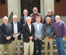 Nine members of the B Arch class of 1966