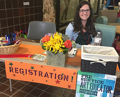 registration at the Art Ed conference