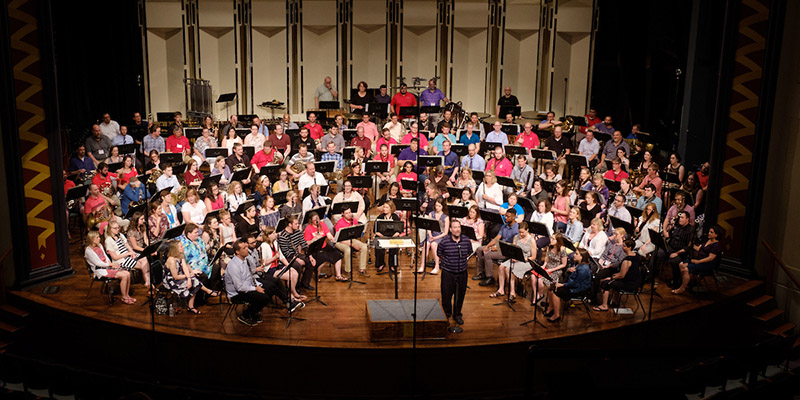 Wind Ensemble 2018 reunion concert, conducted by Gary A. Speck