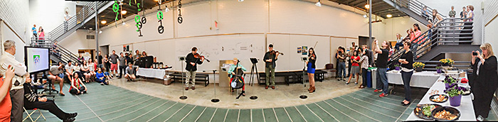 ETHEL performance in alumni hall atrium