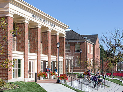 Exterior of Armstrong Student Center