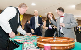 Guests playing roulette