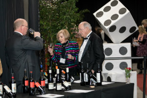 Guests enjoying wine