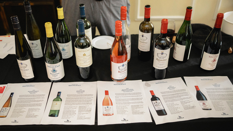 Many wineries provide information sheets on their offering as seen in this image 