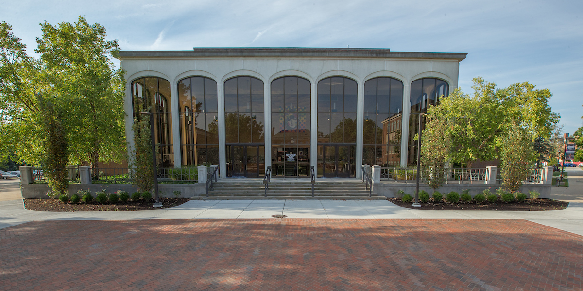  Exterior of the CPA, facing the lobby of the Gates Abegglen Theatre