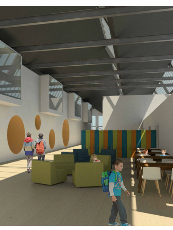 school reading area rendering