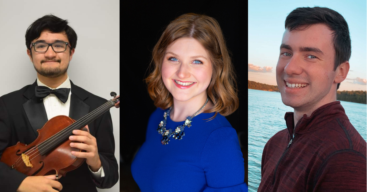 student winners of the 2022 Undergraduate Artist Competition