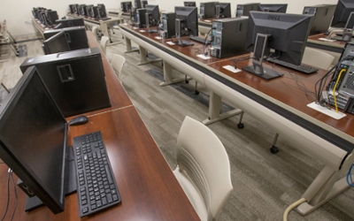 A CSE computer lab without anyone in it
