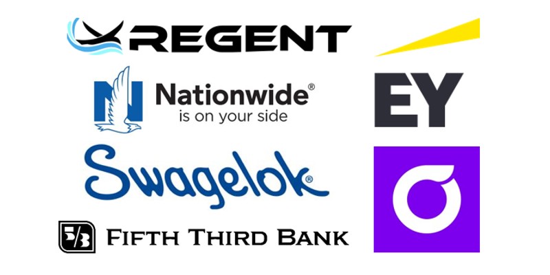 SWE Networking Dinner Sponsors, Regent, Nationwide, EY, Swagelok, Fifth Third Bank, and OliveAI