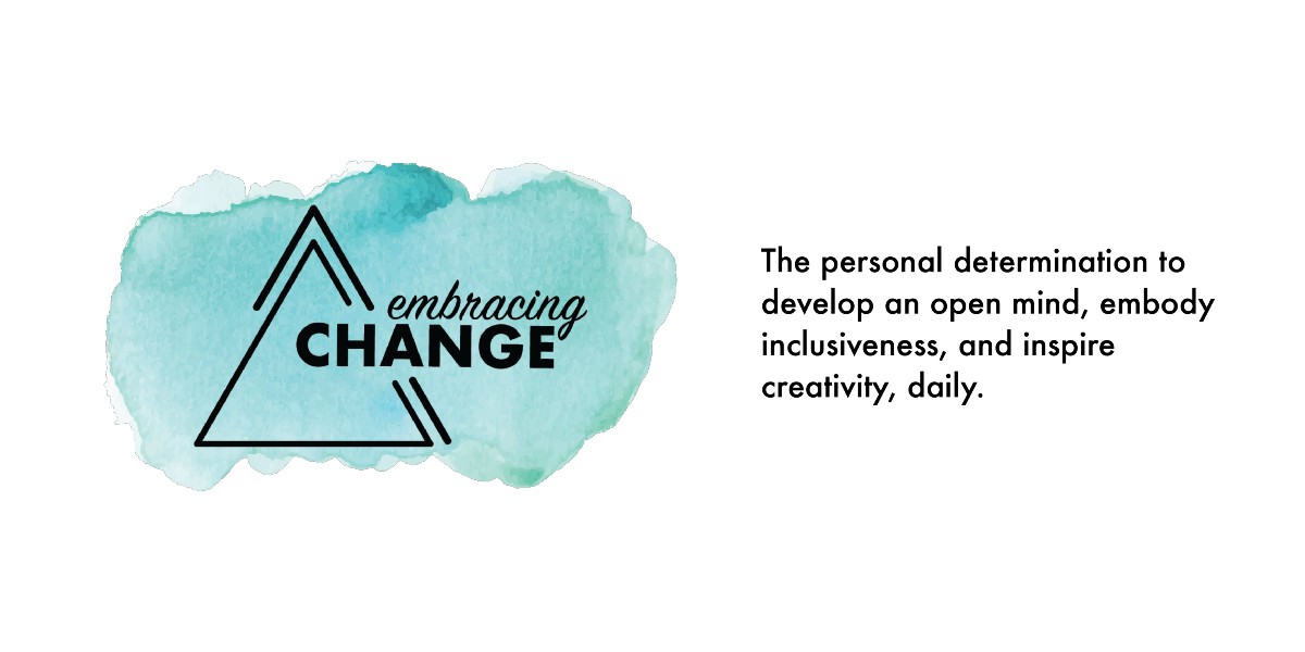 Embracing Change: The personal determination to develop an open mind, embody inclusiveness, and inspire creativity, daily.