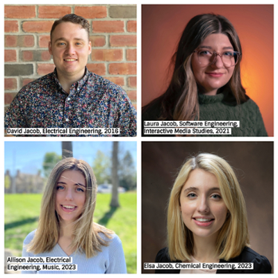 Jacobs Siblings- David Jacob, Laura Jacob, Allison Jacob, Elsa Jacob.