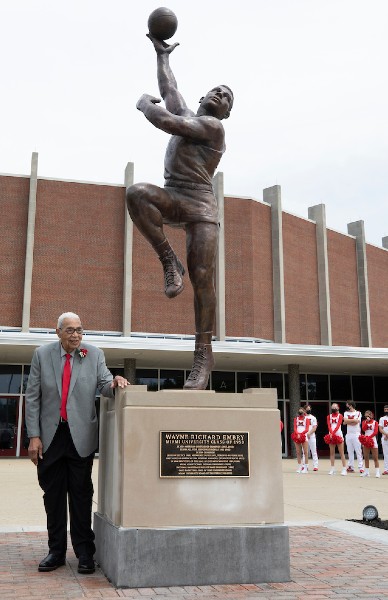 Wayne Embry and statue unveiling