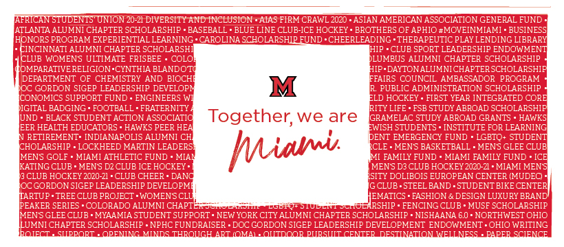 #MoveInMiami banner "Together, we are Miami"
