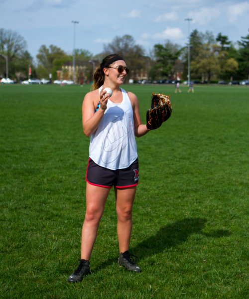 Female baseball player