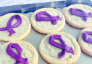 domestic violence awareness symbols on cookies