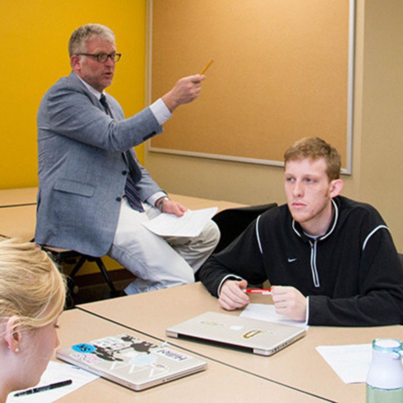 a classroom engaging in a discussion