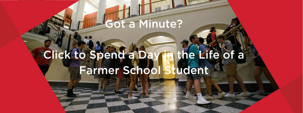 Got a minute? Click to spend a day in the life of a Farmer School student.Click takes you here http://miamioh.edu/fsb/about/index.html to a one minute video