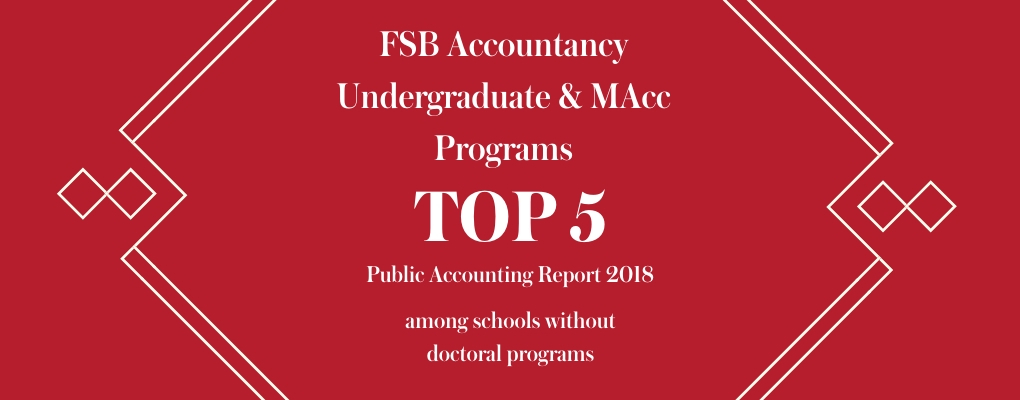 Accountancy top 5 among programs without doctoral programs