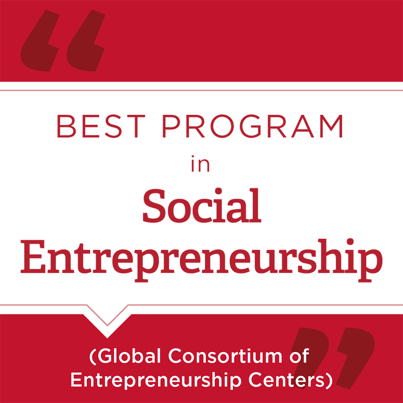Best Program in Social Enterpreneurship - Global Consortium of Entrepreneurship Centers