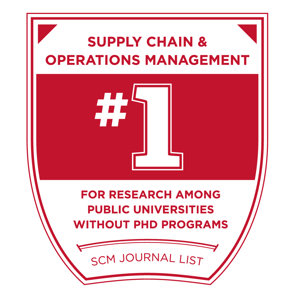 Supply Chain and Operations Management - 1 For Research among public universities without phd programs - SCM Journal List