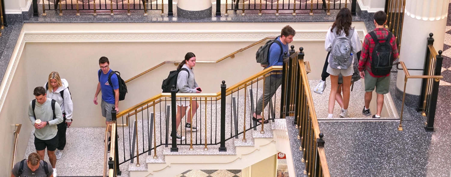  Students on stairs