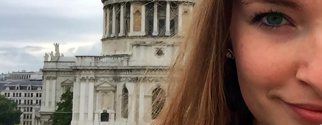 FSB student at St. Paul's Cathedral in London
