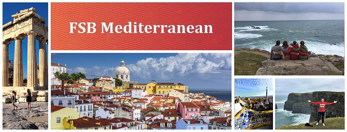 Various photos of areas around the Mediterranean