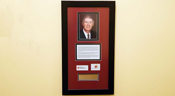 Entrepreneurship Hall of Fame plaque for Robert Taylor