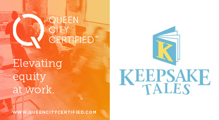 Logos for Queen City Certified and Keepsake Tales