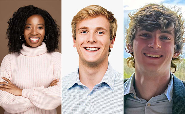 VaLanDria Smith-Lash, Connor Paton, and Macallan Hoeweler