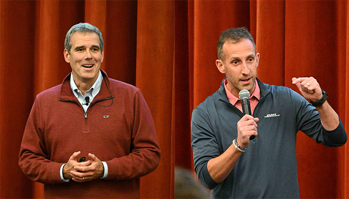 DHL's Dennis Lutwen and Dave Ames