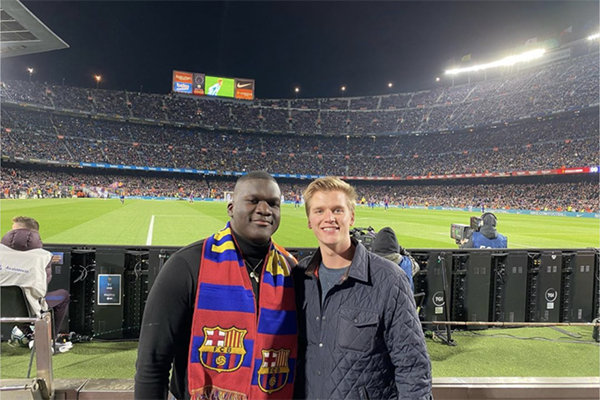 At an FC Barcelona game