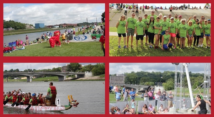 Confucius Institute at Dragon Boat Festival, in boat on water
