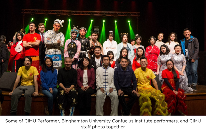 Some of CIMU Performers, Binghamton University Confucius Institute performers and CIMU staff photo together