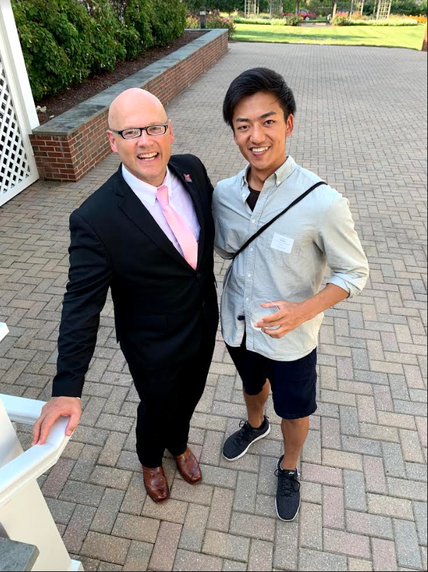 Tenen with President Crawford