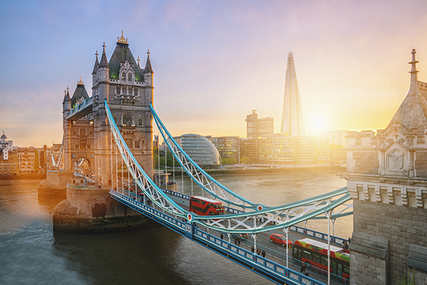 Big Ben, the Thames, and surrounding structures