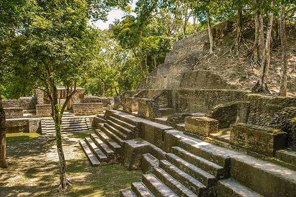 Ancient ruins in the Belize jungle