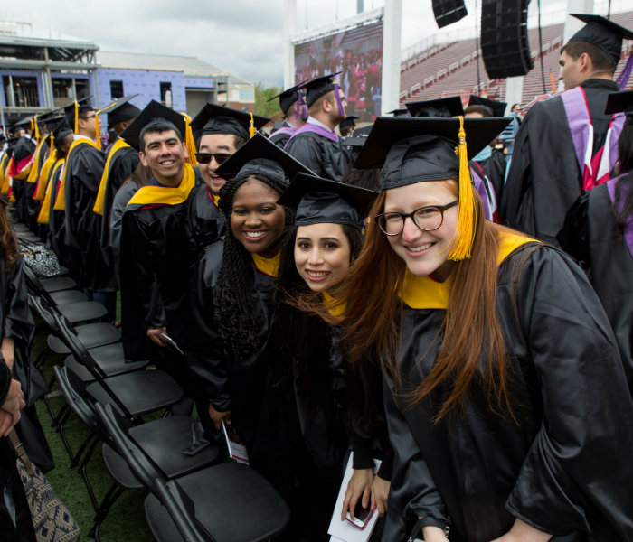  Group of Student Affairs in Higher Education master's students at graduation