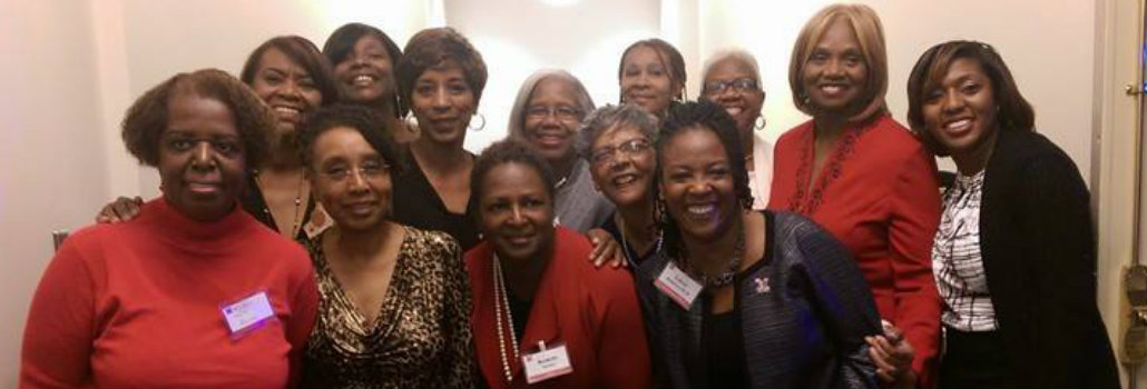  Group of female graduate alumni at the jazz reception event