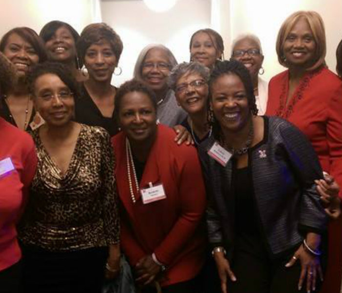  Group of female alumni at the Jazz Reception in 2014